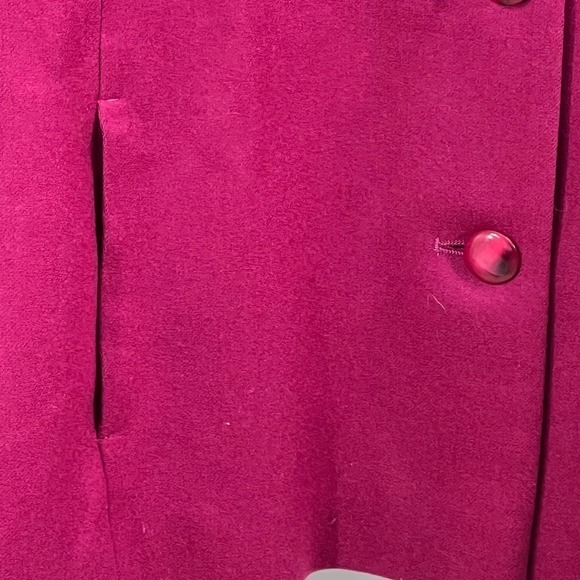Pendleton Blazer Vintage Wool Magenta Jacket Size 12P - Picture 6 of 11